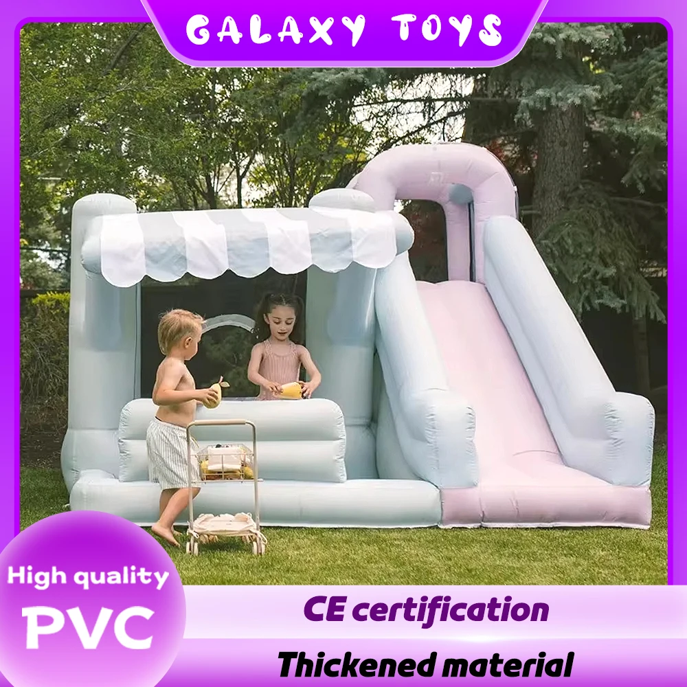 

Inflatable Castle Indoor Outdoor 1-6 Years PVC Material Inflatable Castle Children's Toy Castle Kid's Playhouse with Slide