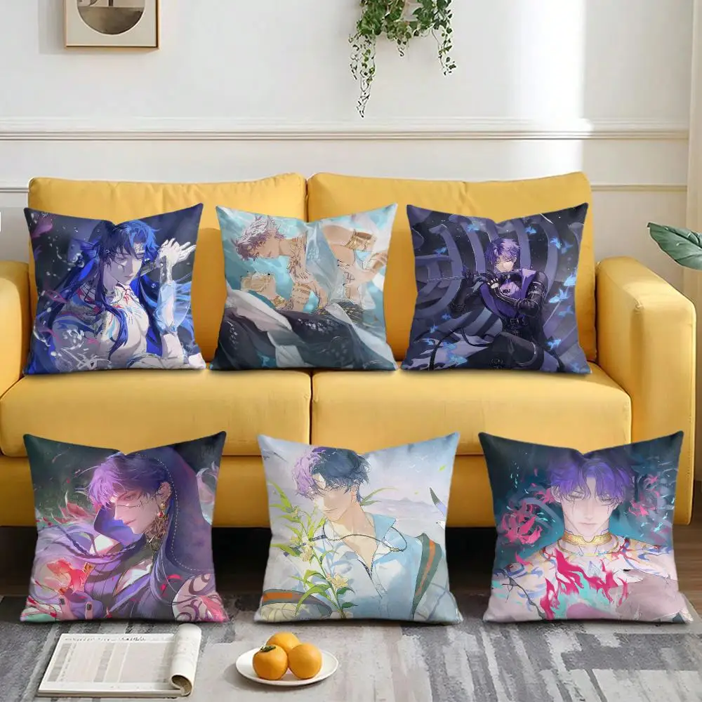 Game L-Love and Deepspace Cushion Cover Soft Plush Fabric Double-Sided Printed Pillowcase for All Seasons Home Decor