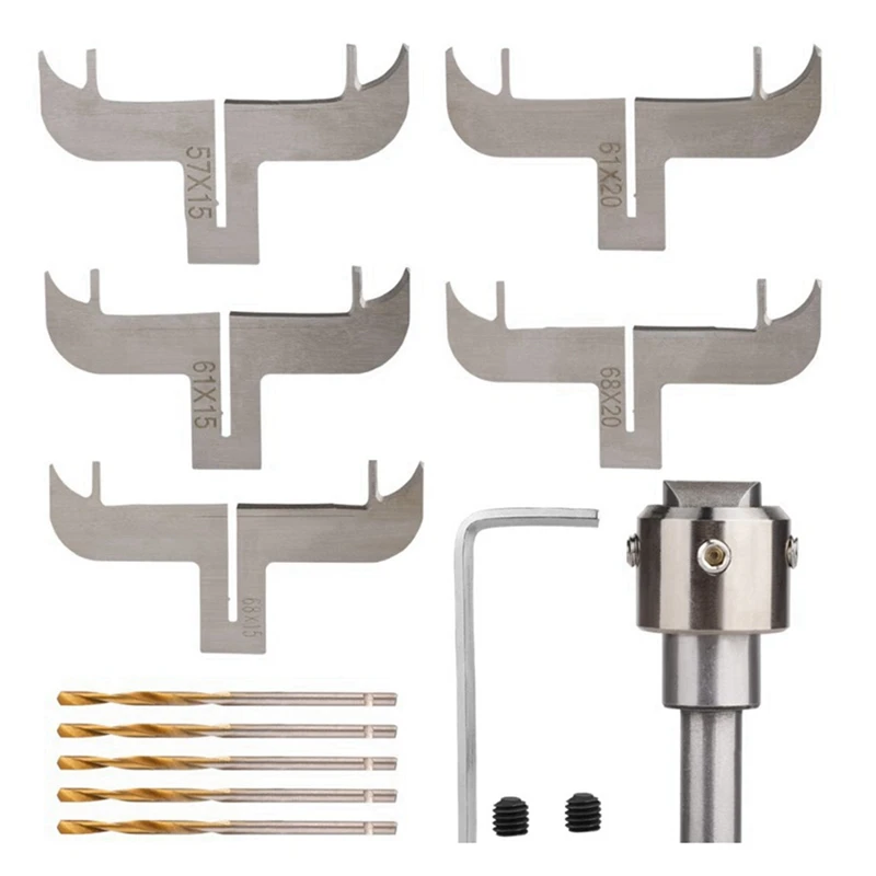 

Milling Cutter Set Woodworking Bracelet Circular Blade DIY Wood Drilling Tool Silver Is Suitable For CNC Machine Tools.