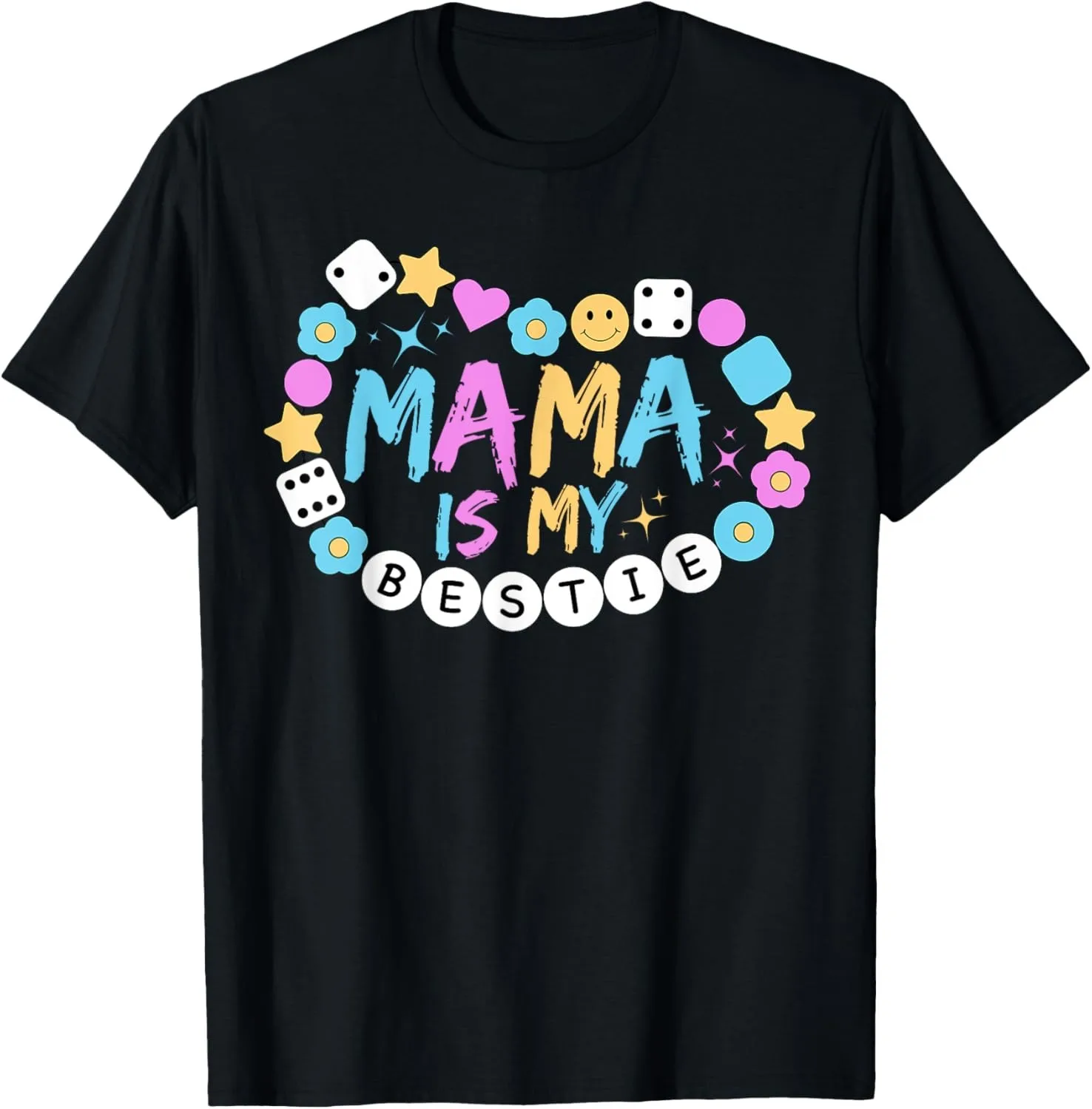 Футболка Mama Is My Bestie Funny BFF Mom Mommy Mother Best Friend с капюшоном