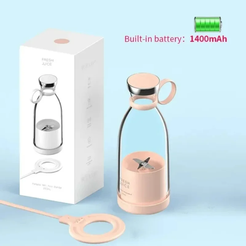 

Wireless Charging 4 Blades Juicer Mini Portable Blender Fruit Mixers Extractors Multifunction Juice Maker Machine