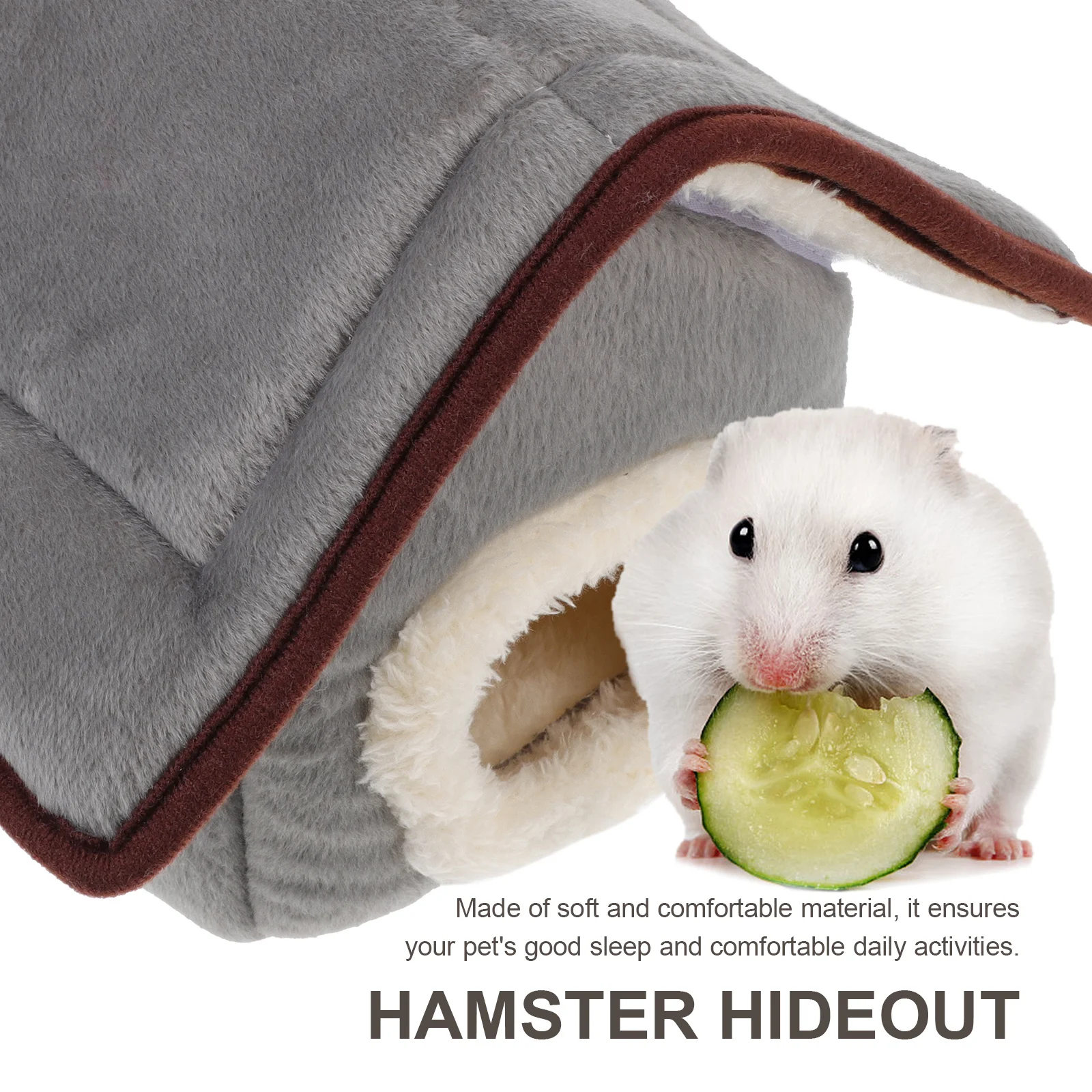 

1Pcs Hamster House Warm Nest for Small Pets Pressure Resistant Without Deformation Hamster House Pet Rest Bed Winter Pet Bed