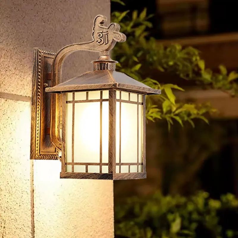 

Outdoor Waterproof Light Villa Exterior Wall Entrance Outdoor Courtyard Retro Led Balcony Corridor Terrace Wall Light
