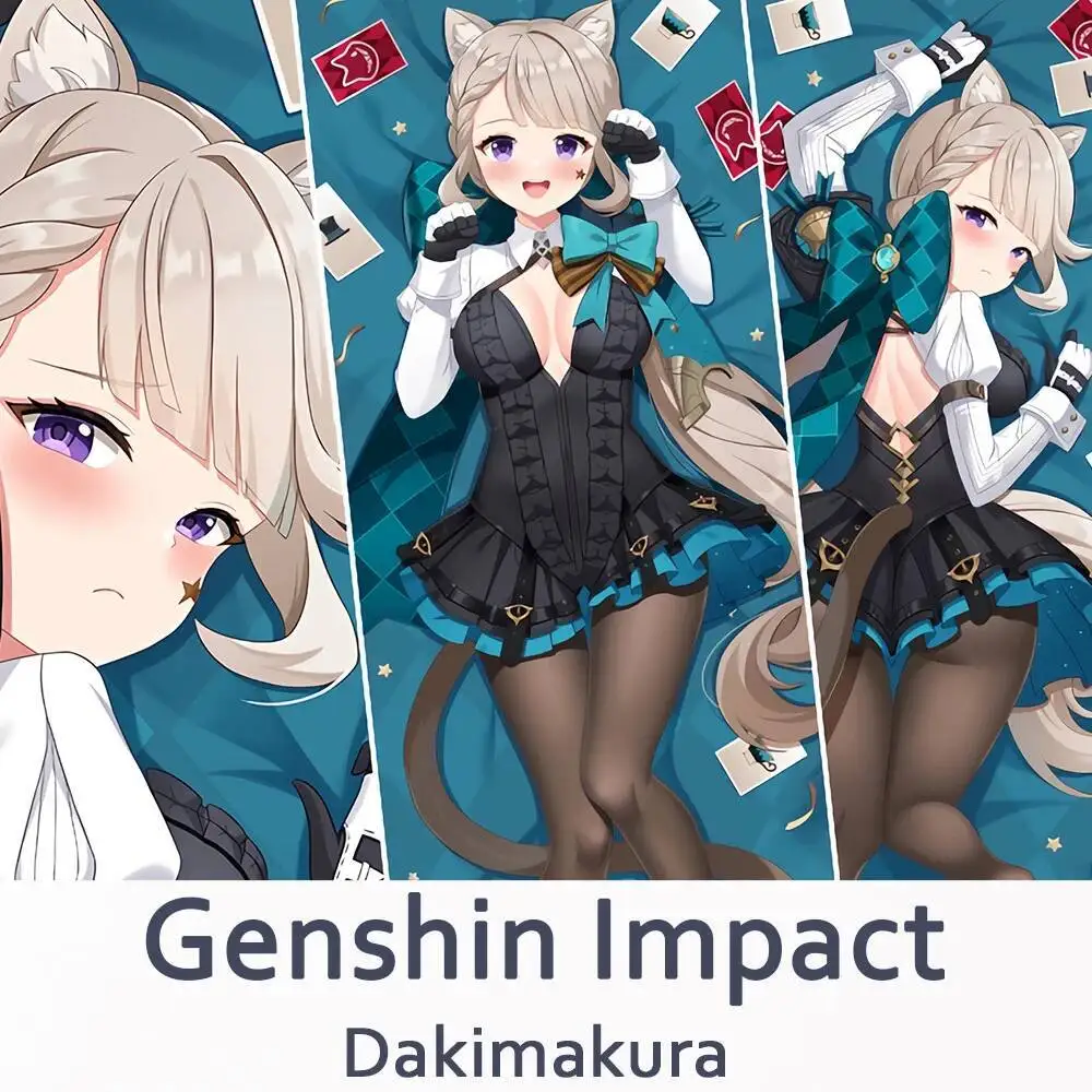 

Genshin Impact Lynette Dakimakura 2WAY петля чехол для тела аниме наволочка рождественские подарки