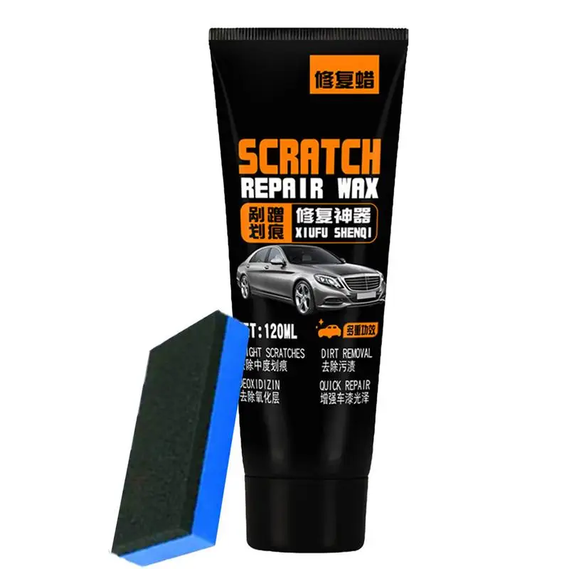 

Car Scratch Repair Paste 120ml Paint Transfer For Vehicles Car Paint Repair Scratch Removal Tree Sap & Swirl Remover With Sponge