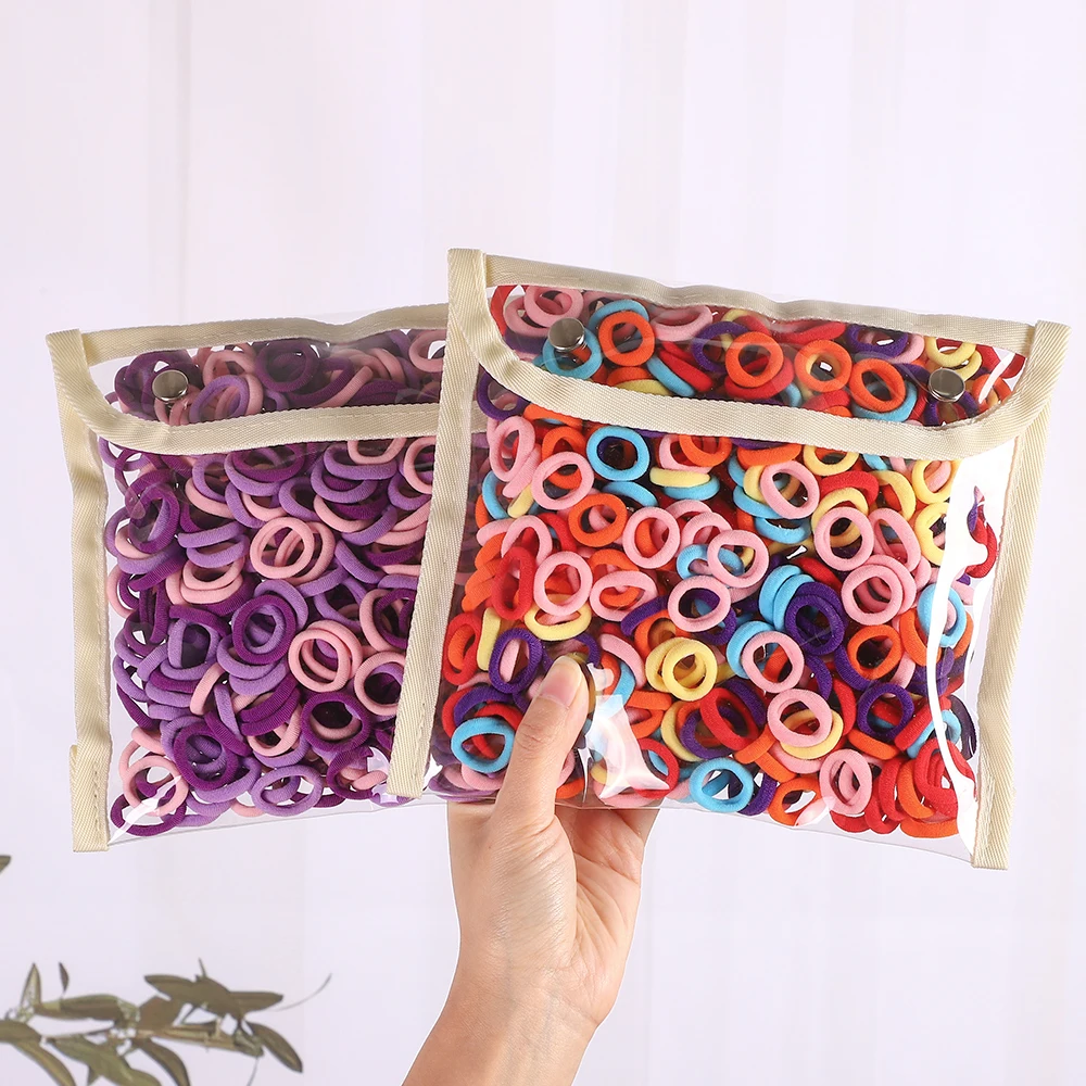 Kids Elastic Hair Bands - Assorted Set 5