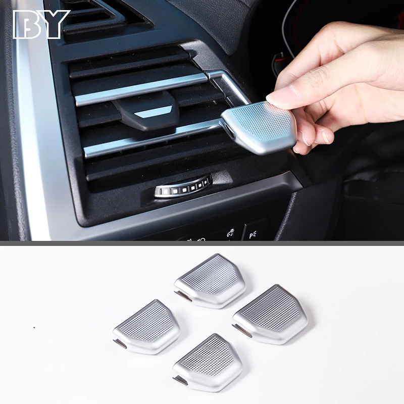 

For BMW X3 G01 X4 G02 2022 ABS Silver Car Dashboard Air-Conditioning Air Outlet Adjustment Rod Decorative Cover Car Accessories