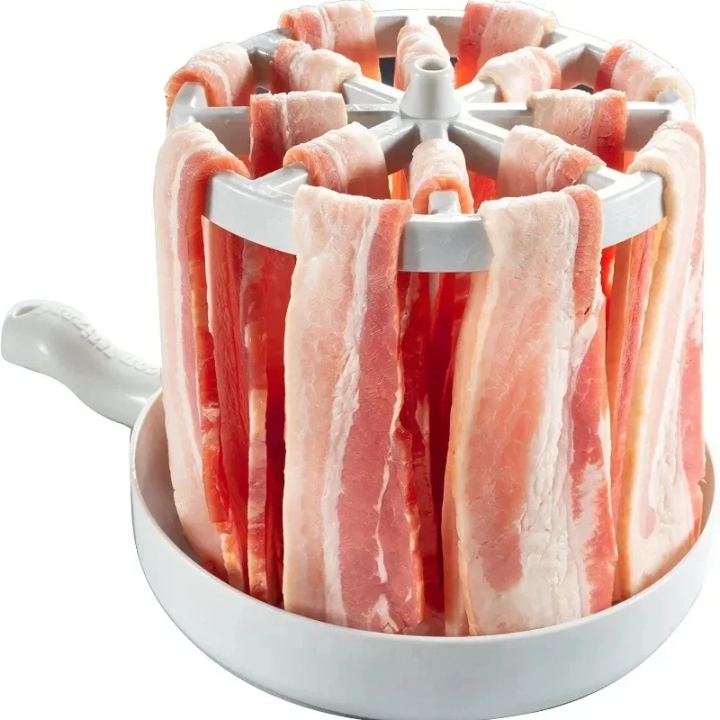 

Bacon Maker Microwave Barbecue Grill Bacon Rack Plastic Barbecue Grill Household Kitchen Gadgets Accessories