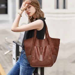 MKCCCKA Handmade Big Beach Tote Bag High Capacity Zipper Shoulder Solid Color Multifunction Handbags For Ladies