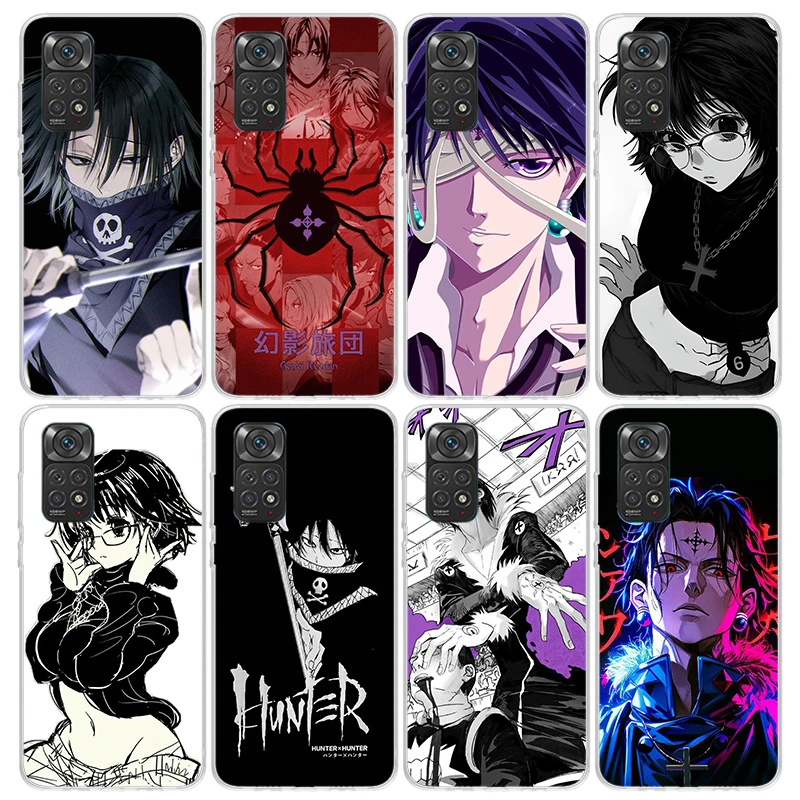 Funda de teléfono Huner x-hunters Chrollo Shizuku para Xiaomi Redmi Note 10 11 12 13 14 Pro Plus 11S 12S 11T 11E 10S Note14 TPU suave Bac