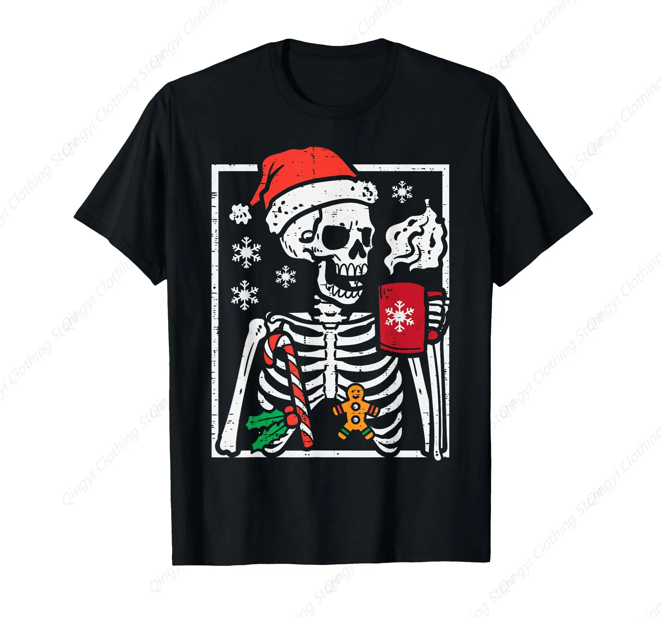 

Christmas Skeleton Hot Chocolate Xmas Men Women Youth T-Shirt