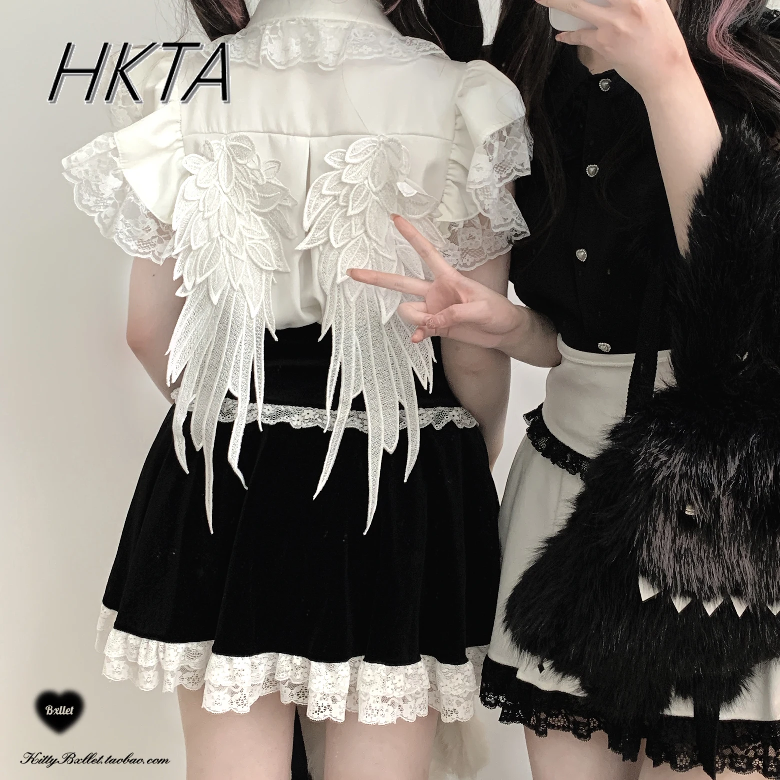 Japanese Original Mine Series Mass Production Lace Angel Lapel Fly Sleeve Shirt Cute Sweet Lolita Girls White Top Female Camisas