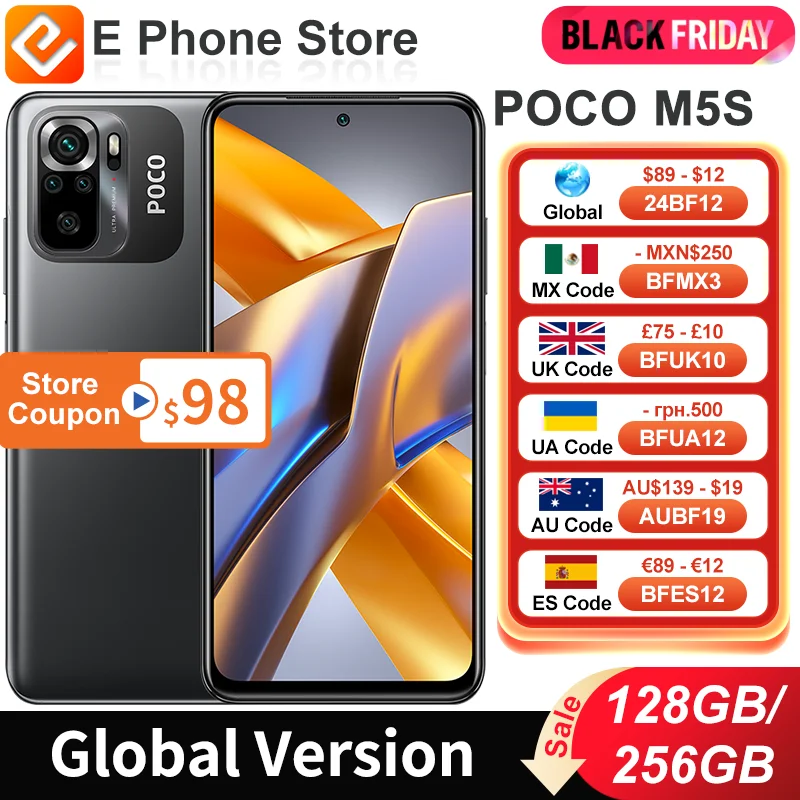 Global Version POCO M5s 128GB/256GB 6.43