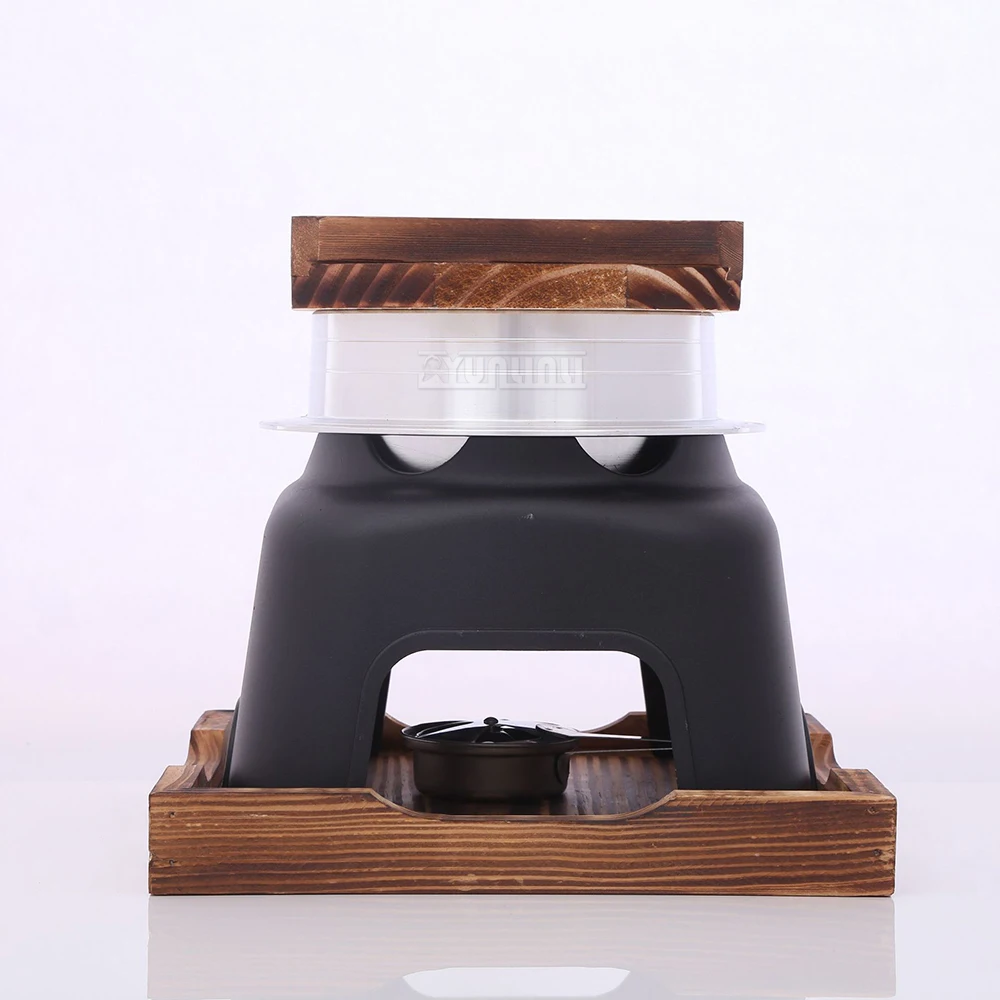 Портативная уличная плита для приготовления риса на пару, спиртовая плита, горшок для приготовления риса, улун, маленькая посуда с антипригарным покрытием