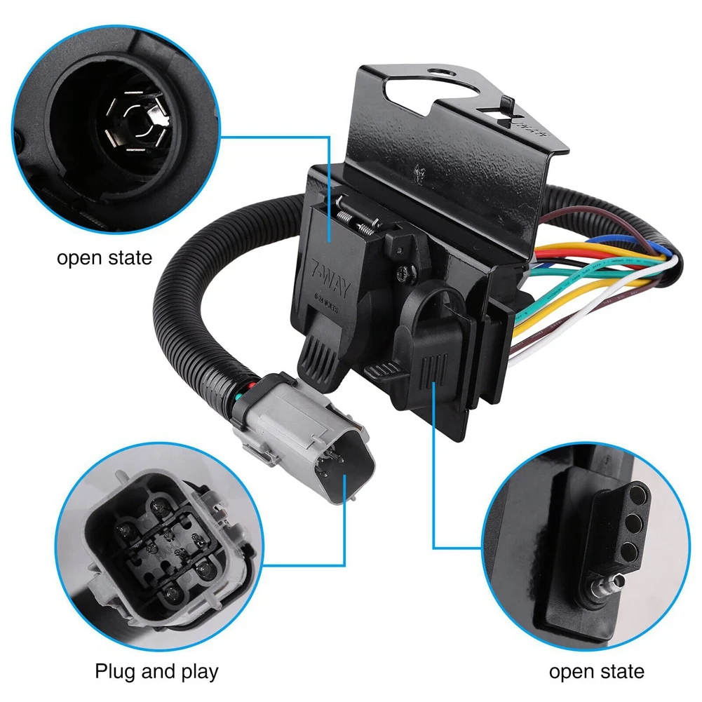 

Trending Trailer Tow Wiring Harness 2C3Z13A576DA For 2002-2004 Ford F250 F350 4 & 7 Pin Plug