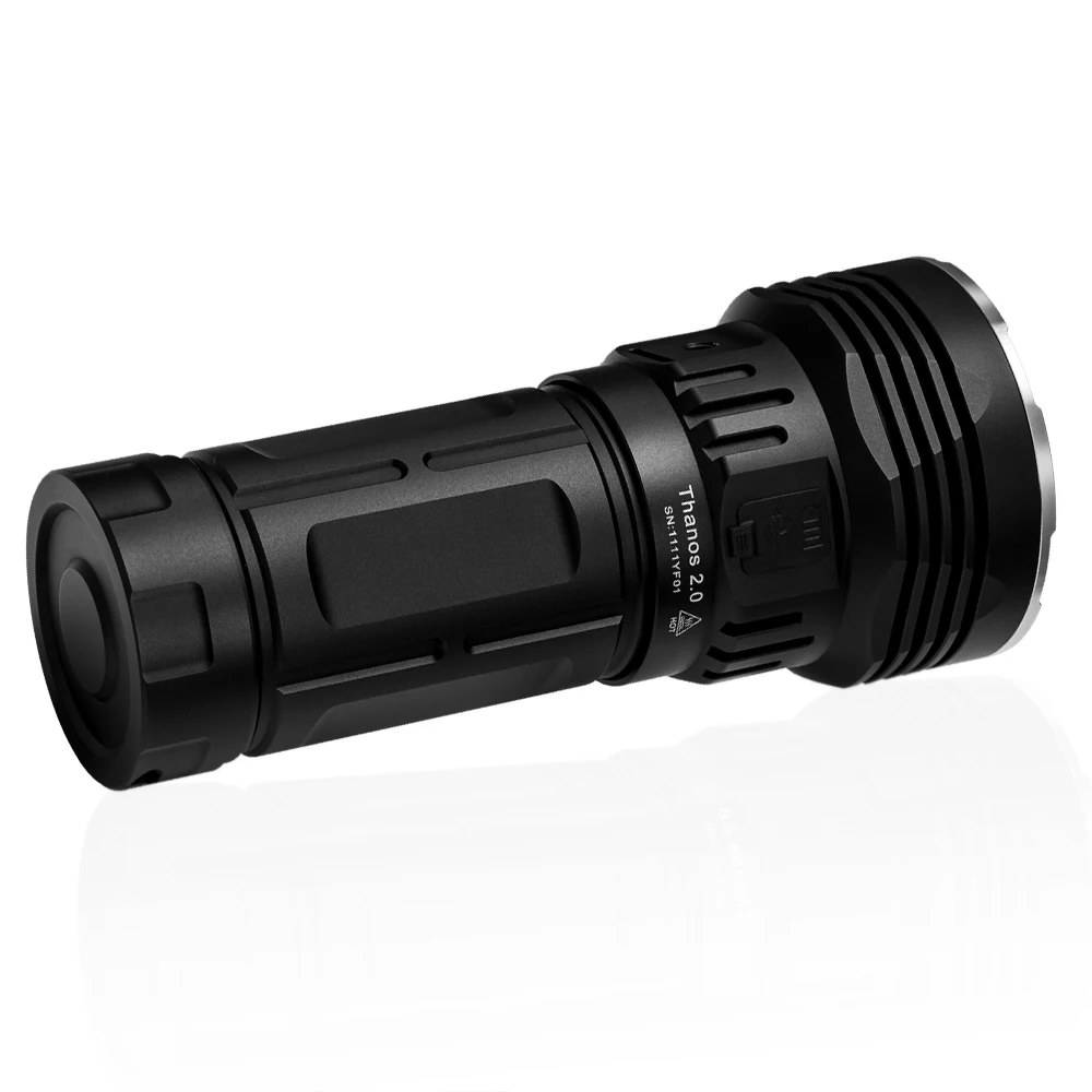 EDC Outdoor LED+LEP Flashlight 1300 Meter Powerful Type USB C Camping Lantern 46950 Li-ion Rechargeable Lamp 12600LM Thanos 2.0