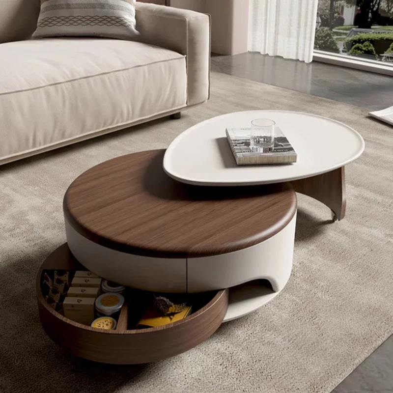 

Room Desks Round Table Wooden Aesthetic Furniture Hall Coffee Center Conference Tables Bedside Middle Living Home Japanese Night