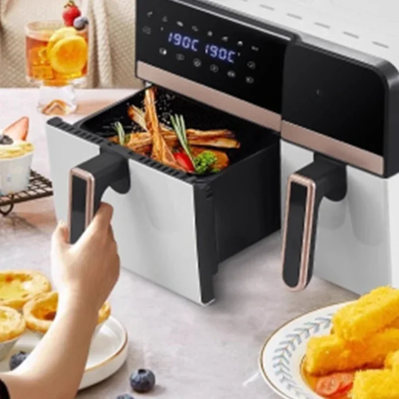 Air Fryer Double Warehouse Large Capacity New Home Multi-functional Automatic Oven Integrated Electric Fryer 9L