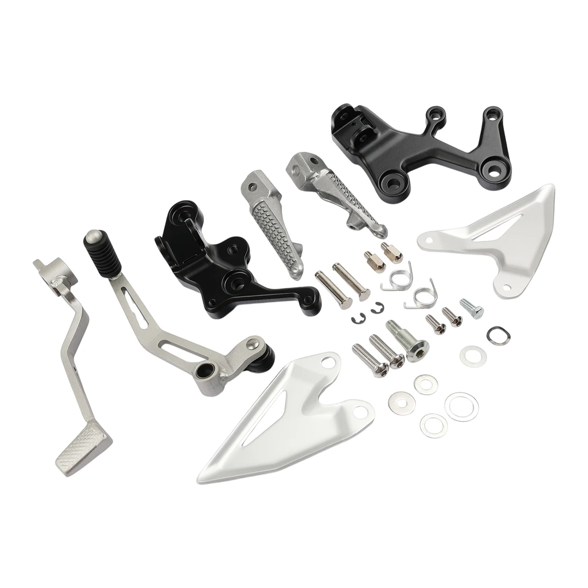 For Kawasaki Ninja 400 2018-2026 2024 Z400 2019-2026 2024 Motorcycle Front Driver Footpegs Pegs Bracket NINJA 500 Z500 2024-2026 2