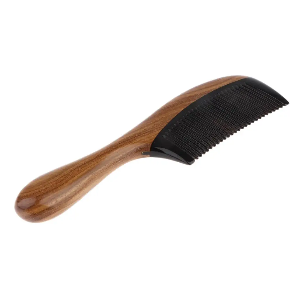 

Натуральная расческа из зеленого сандалового дерева с частыми зубьями, гладкой деревянной ручкой и массажной функцией для нанесения краски для волос