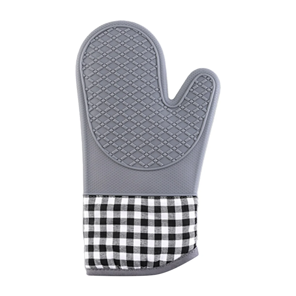 Silicone Insulated Glove Non-Slip Lengthened Thick High Temperature Resistant Kitchen Anti-Scald Device