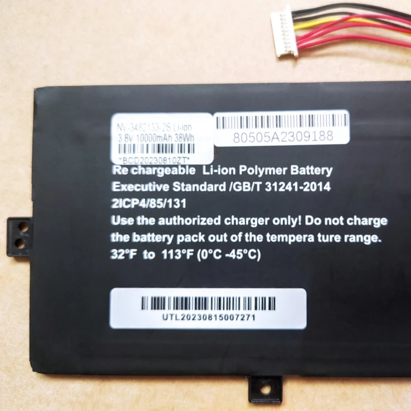 New NV-3482133-2S PL3282138*2P 3585282P CLTD-3585282 Laptop Battery 3.8V 38Wh 10000mAh For Marca login A143 JM277-8 K764 YJ-721