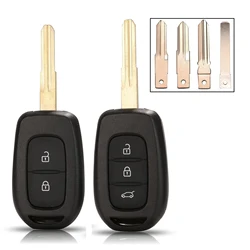 jingyuqin 2/3 BTN Remote Car Key Shell For Renault Symbol Trafic Dacia Duster Logan Sandero HU136te VAC102 Key Case