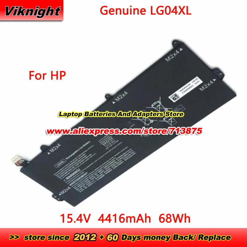 

Genuine LG04XL Battery LG04068XL HSTNN-IB8S 15.4V 4416mAh 68Wh for Hp PAVILION 15-CS0012NH 15-CS1891NZ 15-CS2004NK 15-CS2051NW