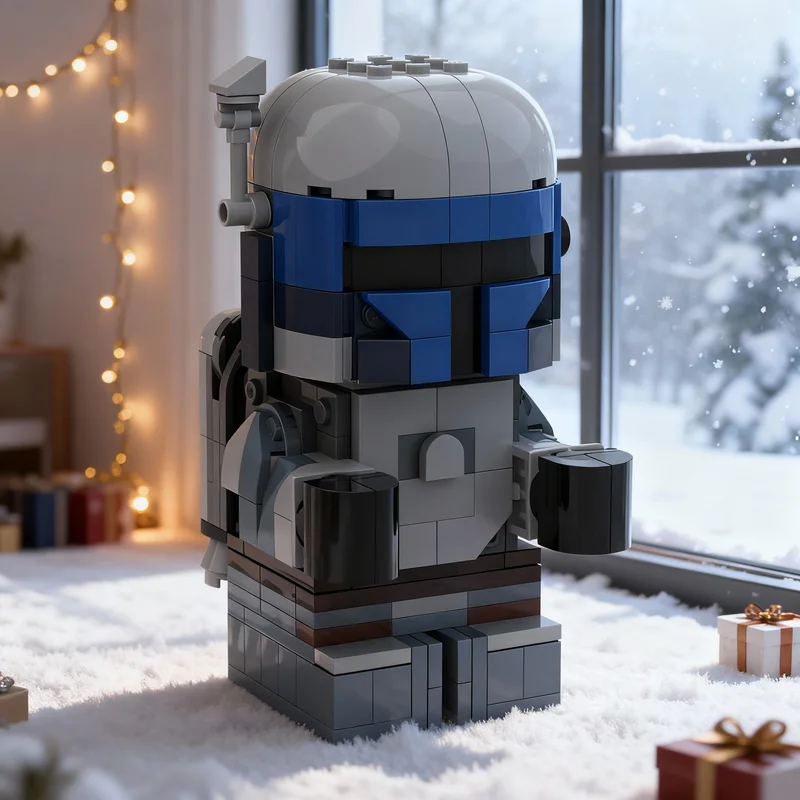 

299 деталей MOC: Конструктор «Младенец Джанго» (модель из фильма «Звездные войны»), развивающая игрушка, подарок на Рождество, креативный набор для творчества