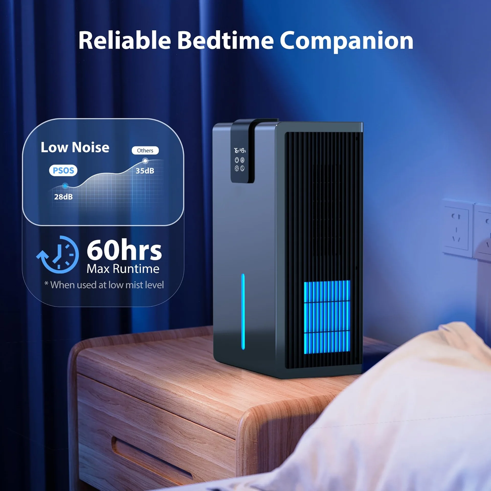 Air Dehumidifier Portable Mute Moisture Absorbers Machine Air Dryer For Home Bedroom Office Kitchen Deodorizer Dryer