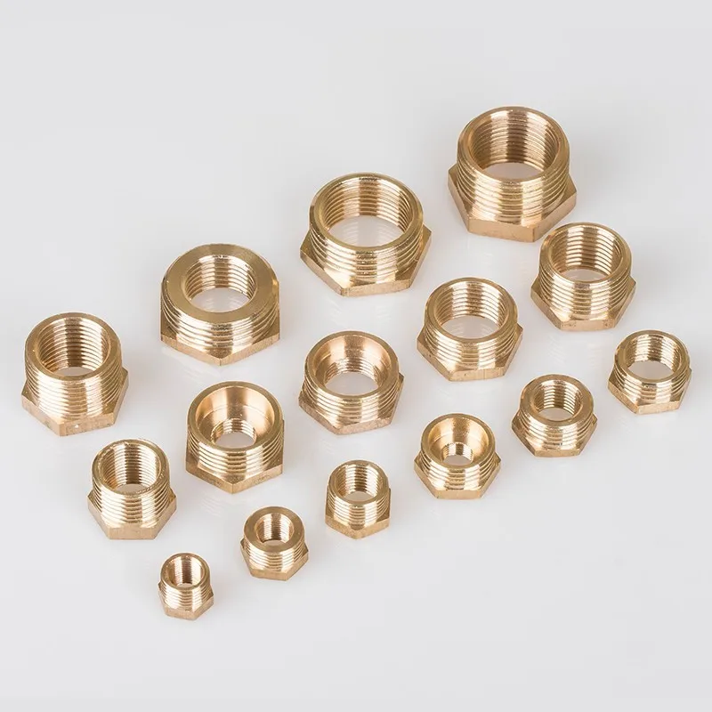 Brass Pipe Fitting Hex Reducer Bushing 1/8
