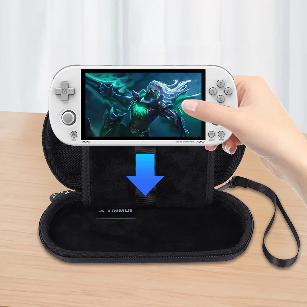 For Trimui Smart Pro Carrying Case Handheld Game Console Black Hard Travel Storage Bag Video Game Console Portable Bag NEW image 4