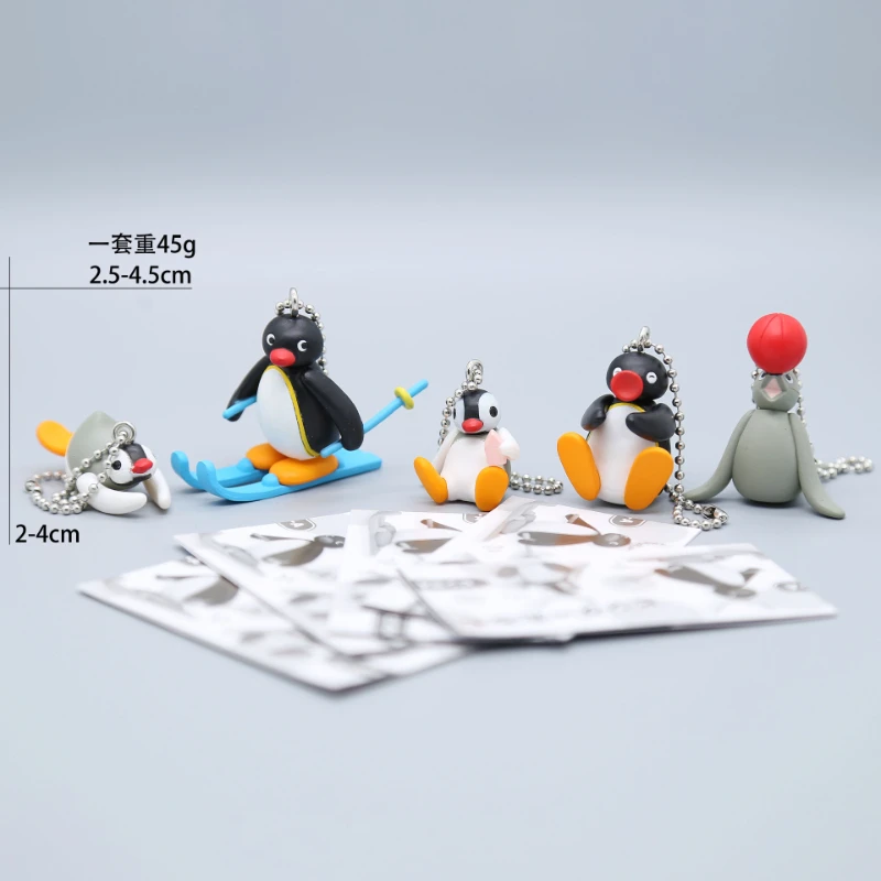 

Japan Gashapon Capsule Toys Miniature Madagascar Ski Swim Penguins Action Figure Model Keychain Pendant Toys Collect Ornaments