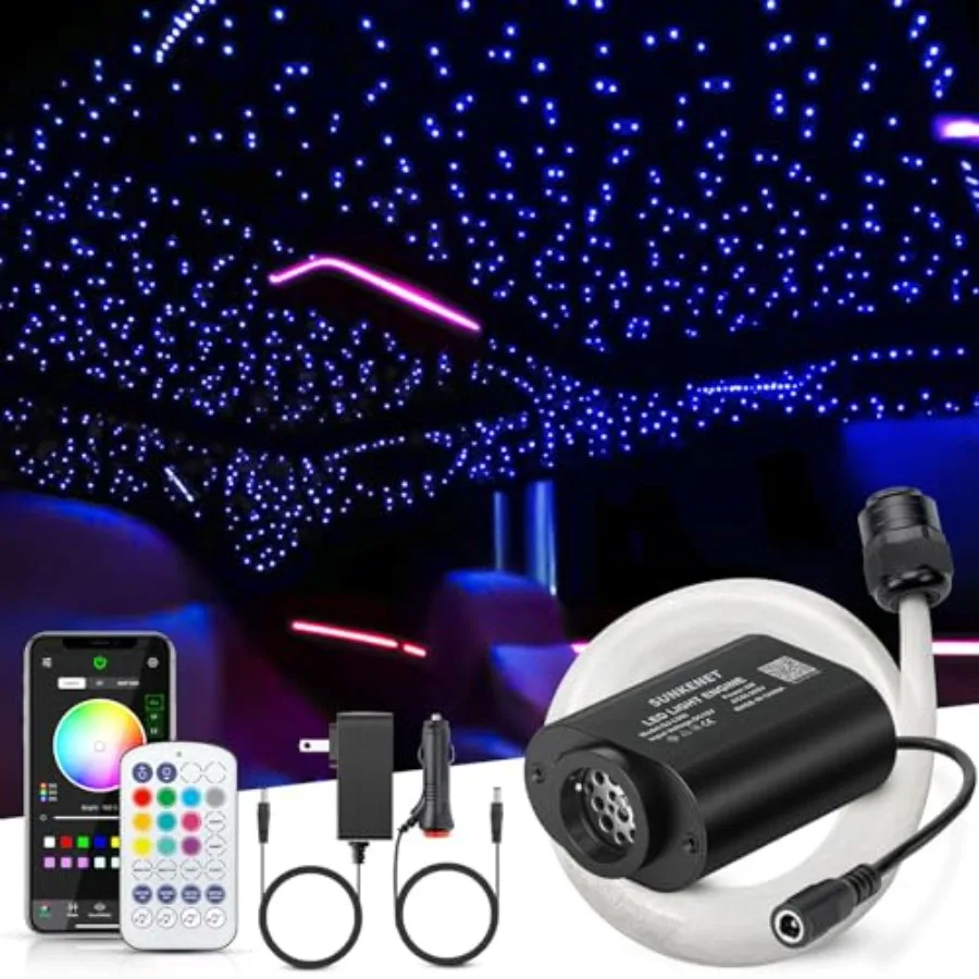 

Новая модель: Миниатюрный комплект звездного освещения для потолка автомобиля 6W, 650 светодиодов, 0.03 дюйма, 9.8 футов, с Bluetooth-приложением и пультом ДУ на 28 кнопок