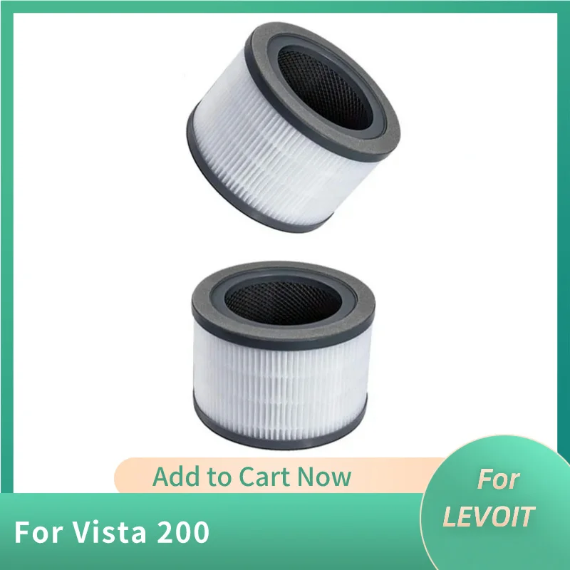 For LEVOIT Air Purifier Vista 200 Mesh High-efficiency Activated Carbon Filter Parts