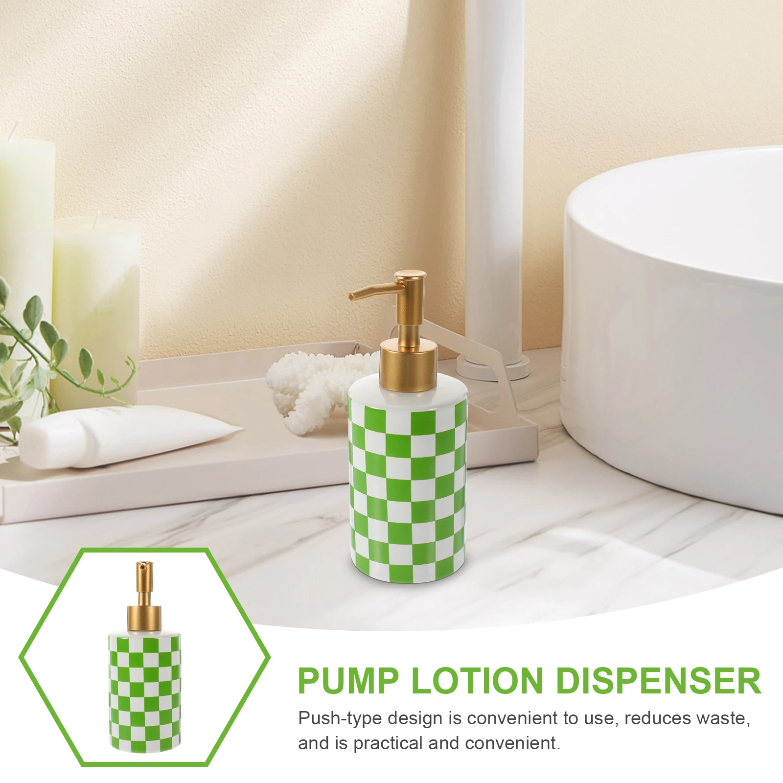 

1pc Refillable Soap Dispenser With Pump Lotion Bottle For Bathroom Kitchen Shampoo Hand Soap Storage Reusable Press Type