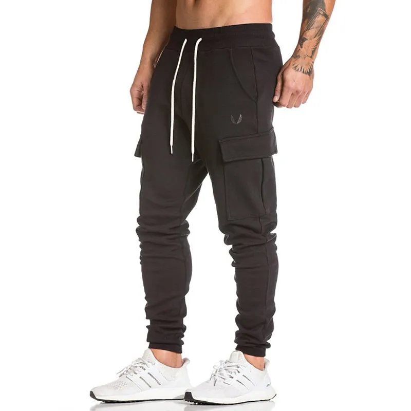 

Mens Gym Casual Jogger Cargo Pants Fitness Clothing Man Fashion Sports Loose Trouser Streetwear Bodybuilder Male Trend Pantalon