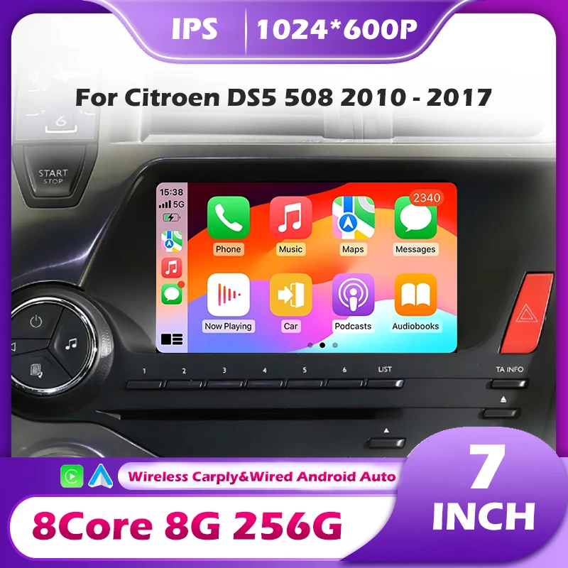 Android 16 Auto For Citroen DS5 508 DSP Navigation GPS StereoCar Radio Multimedia Player Screen Head Unit Carplay Autoradio Tool