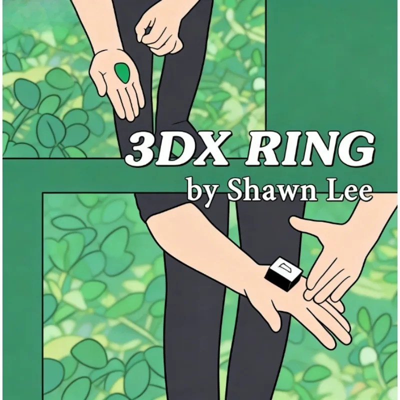 

Магический трюк 3DX Ring от Шона Ли: кольцо появляется из коробки, фокусы для магов, уличные трюки, иллюзии, реквизит, романтическая магия