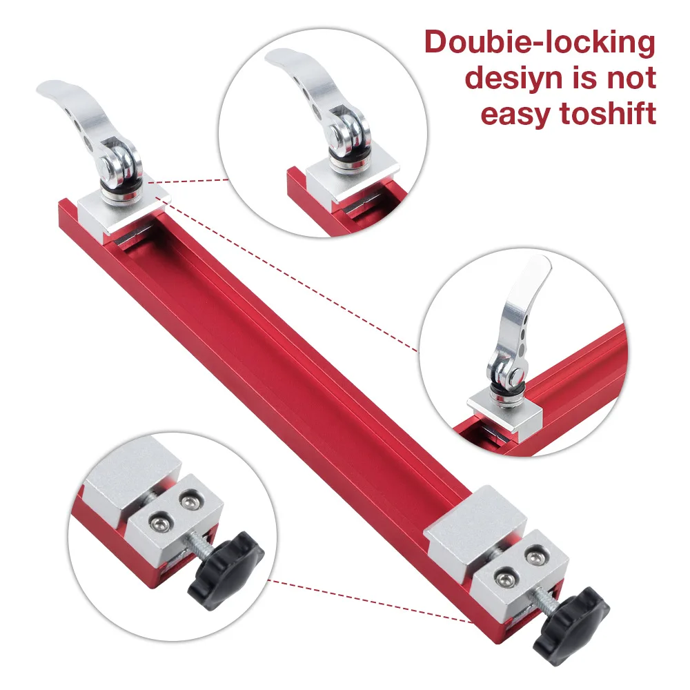 

1 шт. направляющая для циркулярной пилы, прецизионная регулируемая направляющая для станка по дереву, для резки и фрезерования