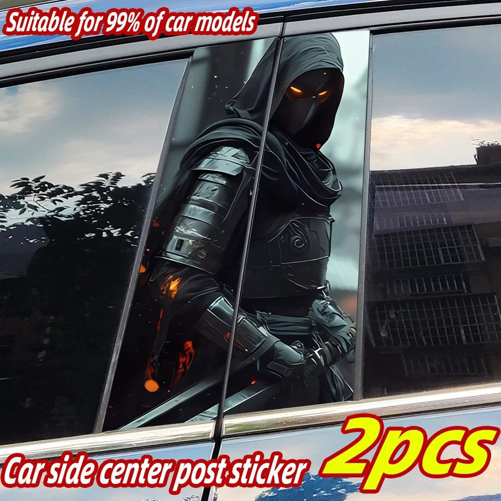 

Ninja Warrior Car Stickers Waterproof DIY Auto B-pillar Protective Decor Cover Scratches Universal Vehicle Decal Accessories
