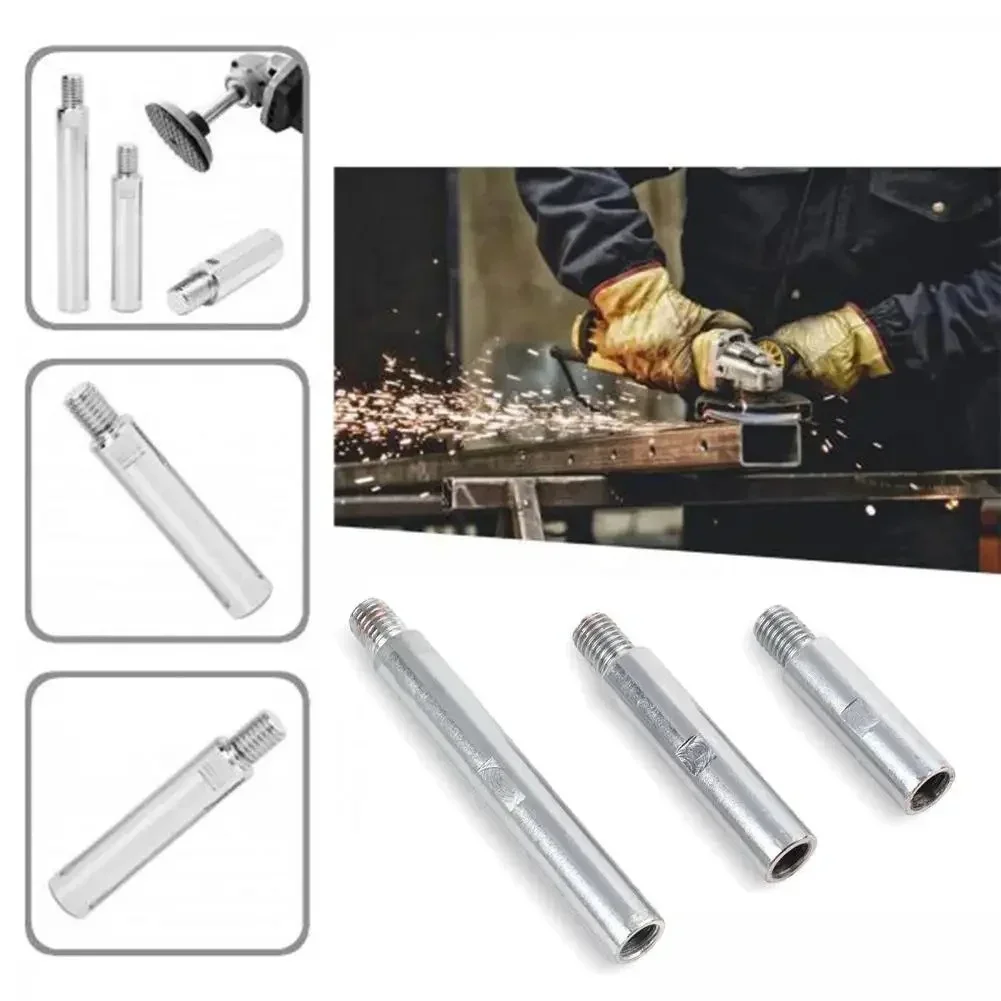 M14 موضوع زاوية طاحونة تمديد ربط قضيب 75/100/140 مللي متر محول رمح الذراع تلميع وسادة مستديرة موسع إطالة بار