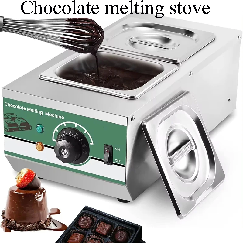 Commercial 220V Chocolate Melting Furnace Chocolate Tempering Machine Chocolate Melter Furnace Include Vibration Table