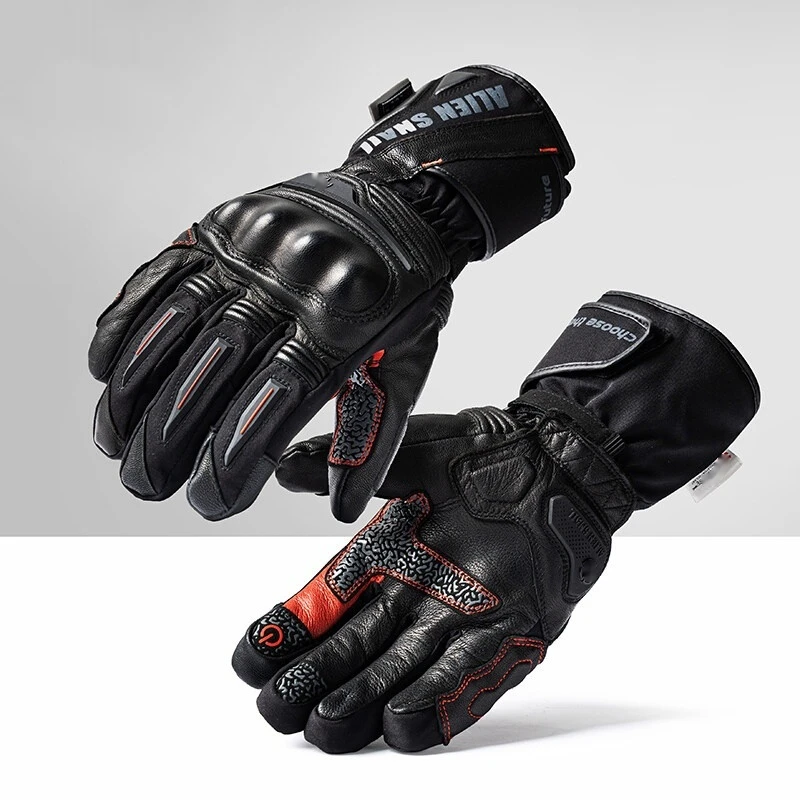 For Motorcycle M10 Winter Long Cuff Gloves Waterproof Touchscreen Warm Anti-Fall No-Drill Accesorios Moto