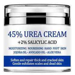 Urea Cream 42%, Foot Cream For Dry Cracked Heels, Urea Cream 42 Percent For Feet, Moisturizing & Exfoliating Foot Cream With 2%