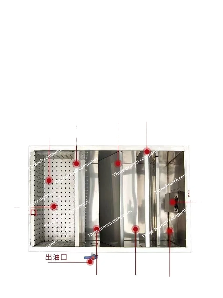 Environmental Protection Commercial Restaurant Oil-Water Separator Filter Kitchen Catering Oil Separation Tank Stainless Sewage