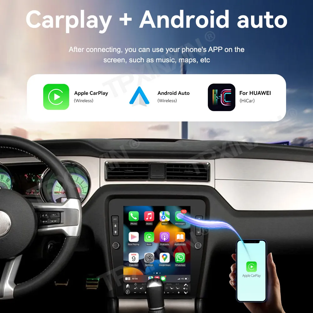 

Автомобильный радиоприемник с сенсорным экраном для Ford Mustang 2010-2014 Android GPS автомобильный мультимедийный авторадио стереоприемник головное устройство