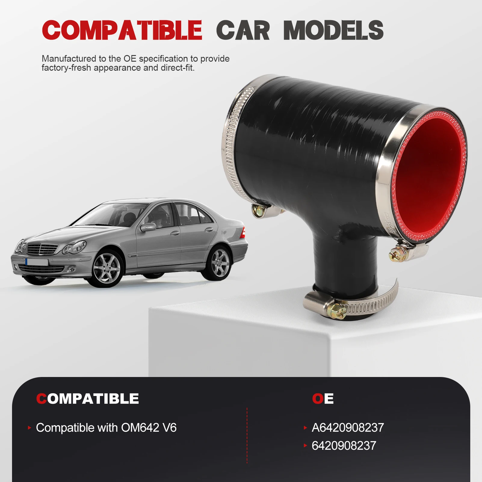 A6420908237 مقياس كتلة الهواء لأنبوب السحب متوافق مع طقم إصلاح MB-Benz OM642 V6