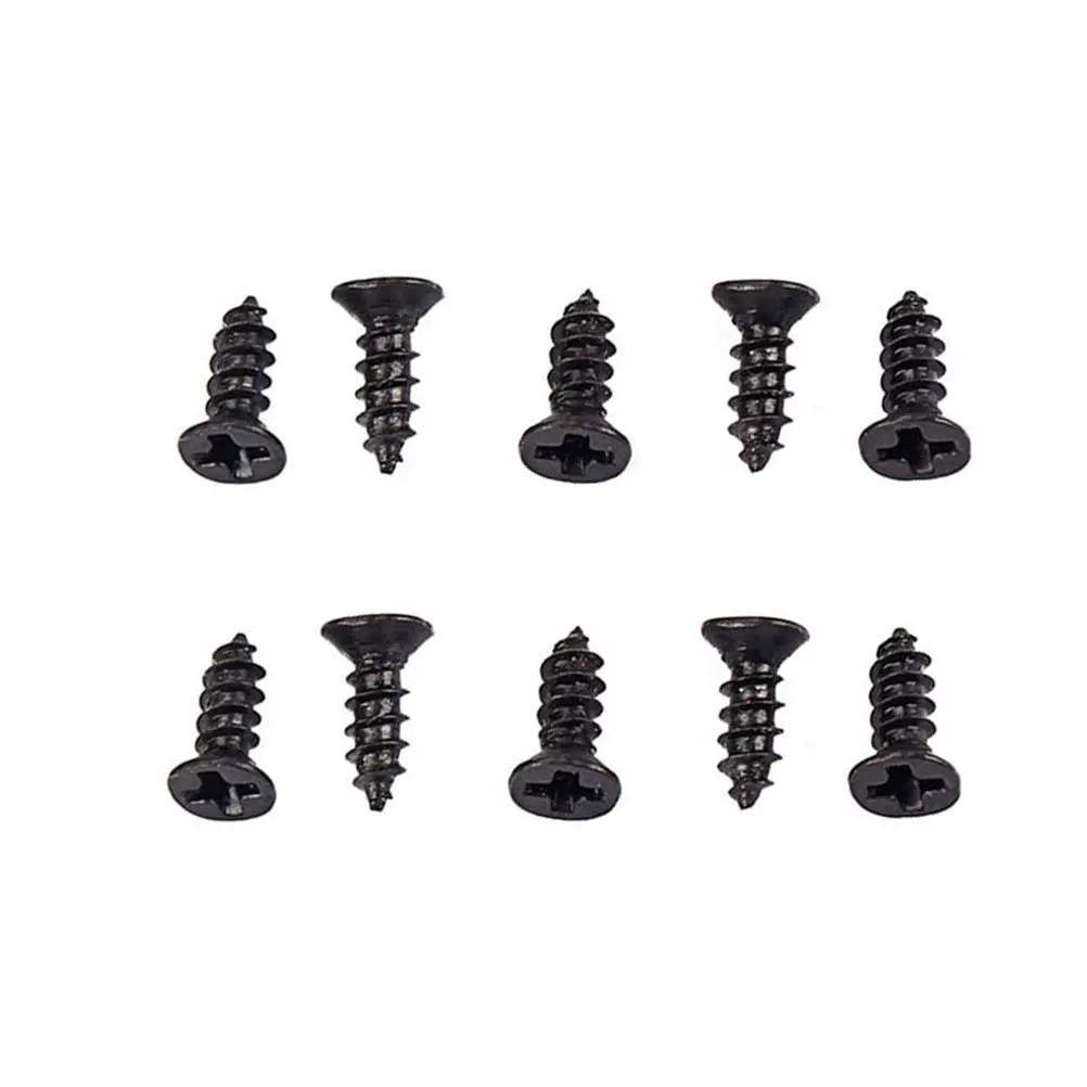 1000Pcs Black Pickup Screws Iron Self-Tapping for Guitar Humbucker Ring Mounting Frame Surround Replacement Set