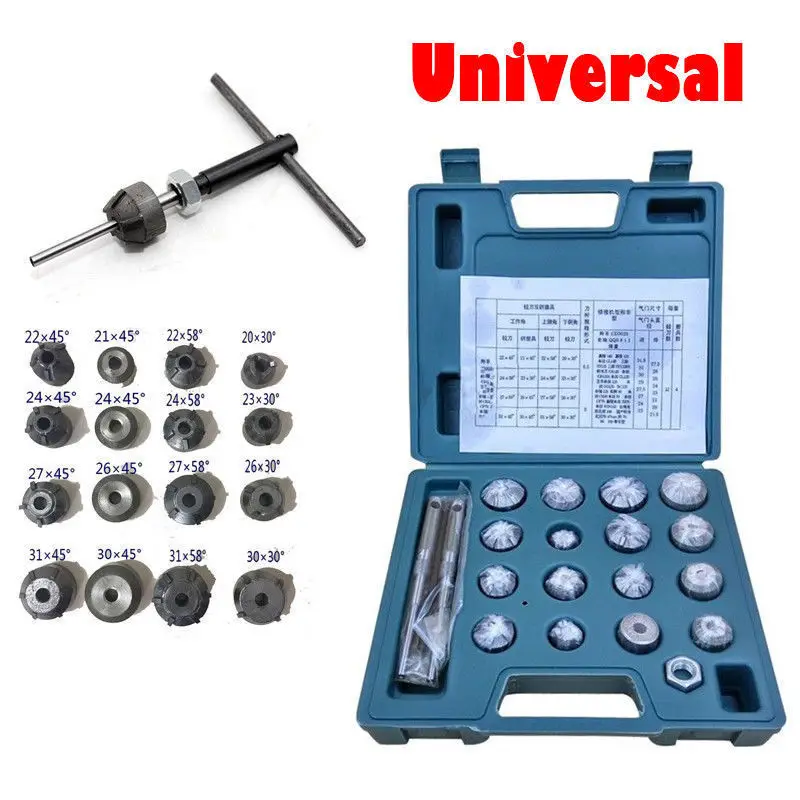 NEW Valve Seat Reamer Motorcycle Repair Cutter Valve Tool Set Fit For Honda Suzuki